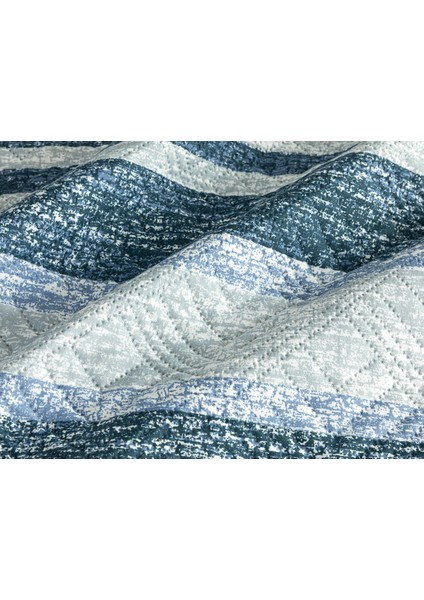 River Çok Amaçlı Çift Kişilik Yatak Örtüsü Takımı 200 x 220 cm Mavi modelleri