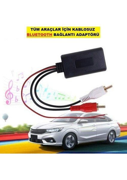Bluetooth Bağlantı Adaptörü (Aux Girişi Olmayan Tüm Araçlar Için) Kablosuz fırsatları