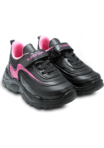 KANON I Kız Çocuk Sneaker Koşu & Yürüyüş Ayakkabısı Siyah / Fuşya