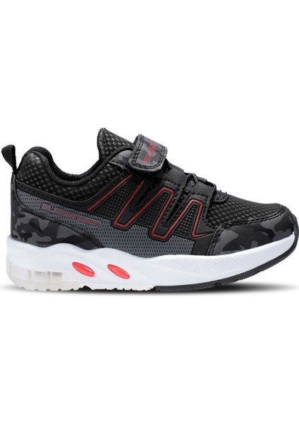 Edelıne Günlük Spor Siyah Kamuflaj Sneaker Erkek Kız Çocuk Ayakkabı