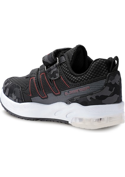 Edelıne Günlük Spor Siyah Kamuflaj Sneaker Erkek Kız Çocuk Ayakkabı