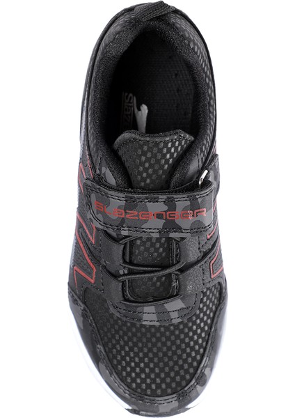 Edelıne Günlük Spor Siyah Kamuflaj Sneaker Erkek Kız Çocuk Ayakkabı