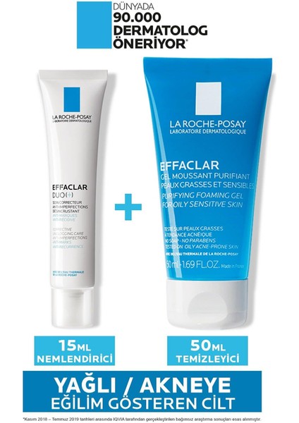 La Roche-Posay La Roche Posay Effaclar Tanışma Kiti Eff. Duo+ 15ML + Eff. Gel 50ML