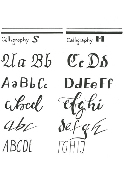 Multiliner Calligraphy Çizim Kalemi Seti 2'li Kaligrafi Cs-Cm