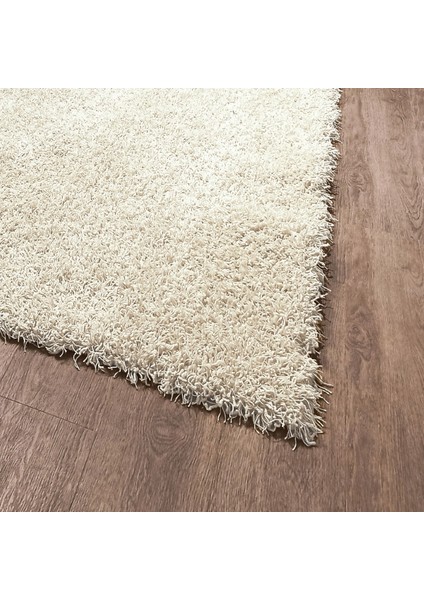 HOME Amerikan Shaggy Halı - 120 x 120 cm - Beyaz