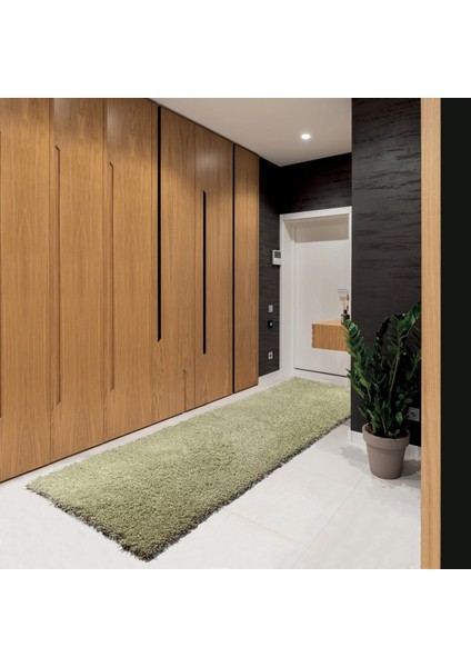 HOME Amerikan Shaggy Halı - 80 x 240 cm - Yeşil