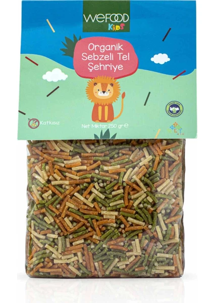 Kids Organik Sebzeli Tel Şehriye 250 gr 8683347030811