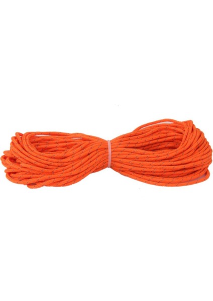 10X3MM Turuncu Yansıtıcı Çadır Hat Halat Kamp Kablosu Paracord 20M 10 Pcs