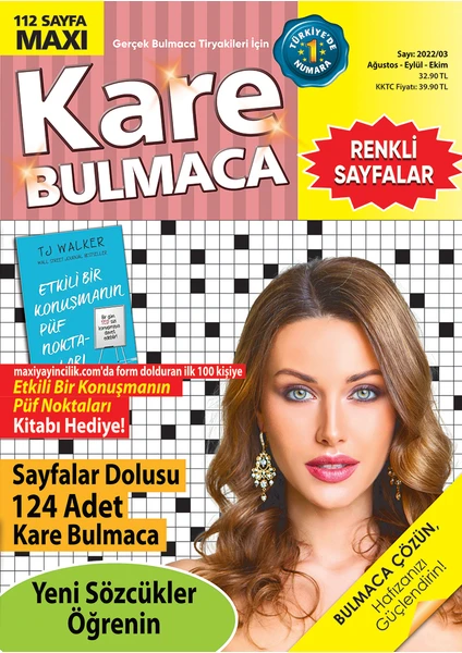 Kare Bulmaca 2022/03 - Bertan Kodamanoğlu