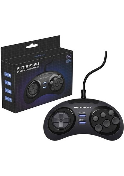 Retroflag Klasik USB Denetleyicisi Kablolu Gamepad Oyun Pc / Anahtar / Ahududu Pi 3 Model B + Plus | Oyun Geçidi (Yurt Dışından)