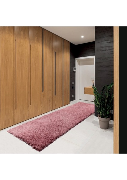 HOME Amerikan Shaggy Halı - 80 x 240 cm - Pembe