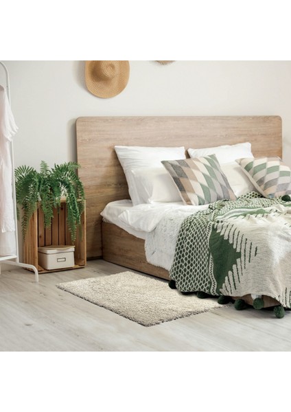 HOME Amerikan Shaggy Halı - 80 x 120 cm - Beyaz