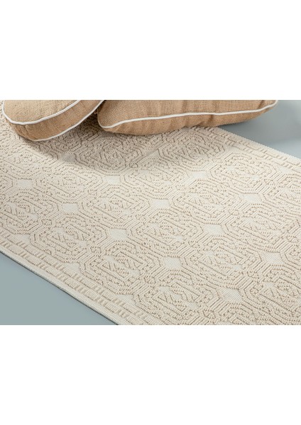 Chester Pamuklu Kilim 80 x 150 cm Krem