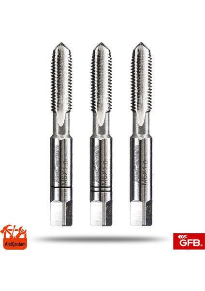 Kılavuz Hss Metrik 3'lü Takım Klavuz M 12