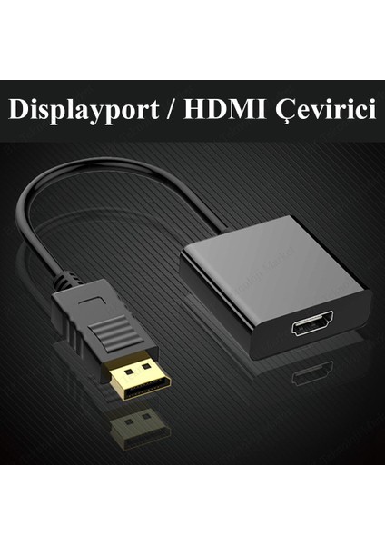 Displayport To HDMI Çevirici Adaptör