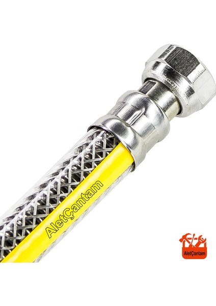 Doğalgaz Ocak Hortumu (Yeni Tip Örgülü !!) 200 cm