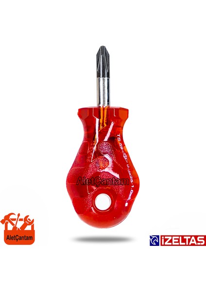 Izeltaş Yıldız Topaç Tornavida Avuçiçi 6X25 Kraft Seri