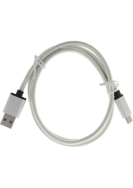 USB Tip-C 3.0 Hızlı Şarj Kablosu+ USB Tip C Tipi Veri Telefon Şarj Kablosu - Beyaz (Yurt Dışından)