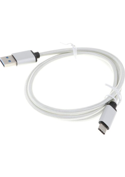 USB Tip-C 3.0 Hızlı Şarj Kablosu+ USB Tip C Tipi Veri Telefon Şarj Kablosu - Beyaz (Yurt Dışından)