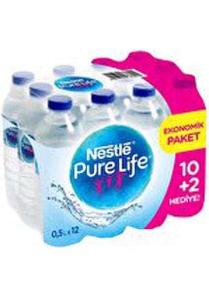 Pure Life Su 0,5 lt Pet Şişe 12'li Paket