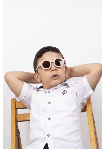 çocuk Güneş Gözlüğü Pembe Şeffaf