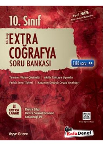 Kafa Dengi Yayınları 10.Sınıf Extra Coğrafya Soru Bankası