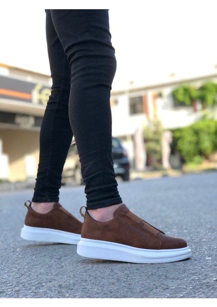 BA0307 Boa Kalın Yüksek Taban Çift Bant Taba Beyaz Erkek Ayakkabı fiyatları