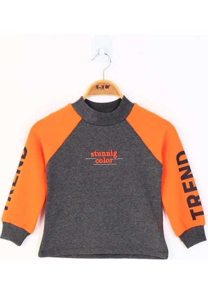 Toontoy Kız Çocuk Stunnig Collar Baskılı Sweatshirt