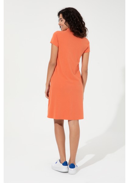 Kadın Turuncu Örme Elbise 50249019-VR051 fırsatları