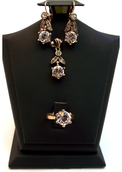 - Elmas Montür Set Renk Çeşidiyle Beyaz - Yeşil - Kırmızı - Mor Taş Seçeneği - Sevgiliye Hediye