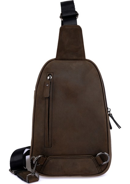 Kangaroo Kıngdom Hakiki Deri Crazy Horse Füme Erkek Body Bag Sırt Çantası 8155-ZF fiyatları