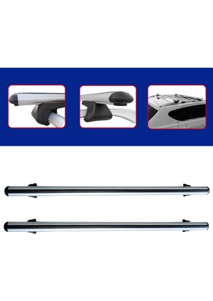 Ford Connect 2002 – 2012 Arası Için Venüs Ara Atkı Seti Portbagaj Tavan Taşıyıcı Seti Gri modelleri
