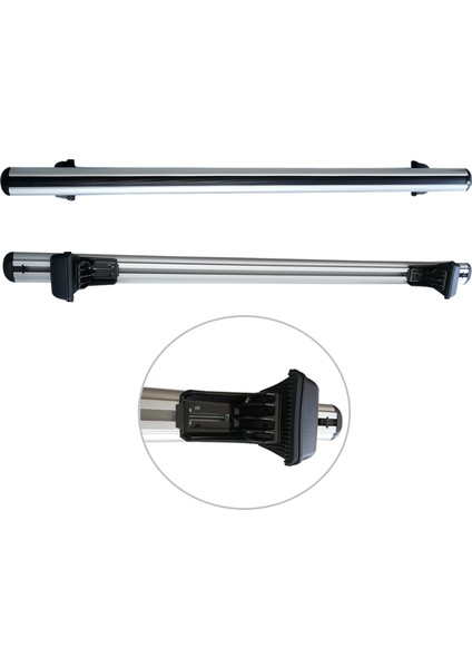 Vw Volkswagen Caravelle (T6) 2016 ve Sonrası Için Venüs Ara Atkı Seti Portbagaj Tavan Taşıyıcı Seti Gri