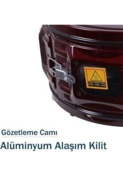 Outlet Plus Uğur Fırın Termostatlı -Tepsileri Emaya Fırın-Çift Tepsili Yuvarlak Davul Fırın modelleri