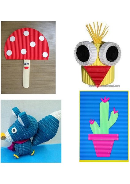 Oluklu Mukavva 50 x 70 cm 2 Adet Metalik Mavi indirimleri