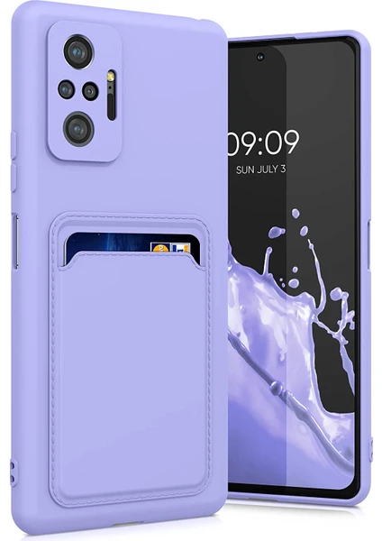 MTK Moveteck Xiaomi Redmi Note 10S Uyumlu Kılıf Kamera Korumalı Kartvizitli Cüzdan Tarz Silikon Soft Kapak