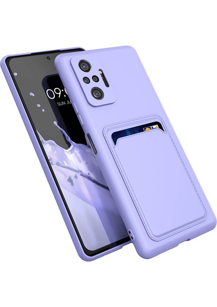 Xiaomi Redmi Note 10 Pro Uyumlu Kılıf Kamera Korumalı Kartvizitli Cüzdan Tarz Silikon Soft Kapak