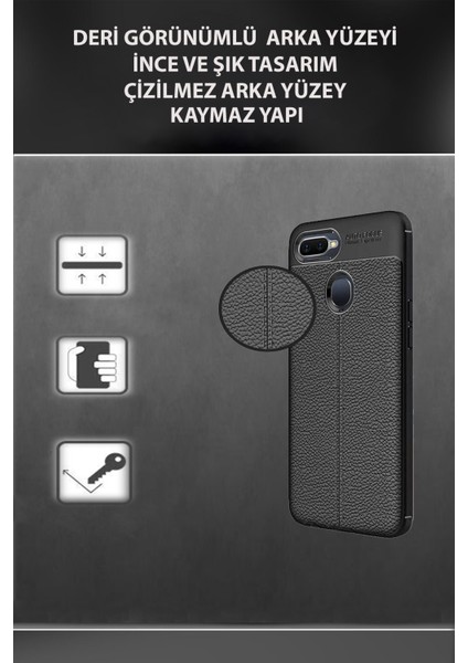 Caseworld Samsung Galaxy S22 Ultra Kılıf Darbe Korumalı Deri Görünümlü Silikon Arka Kapak - Lacivert