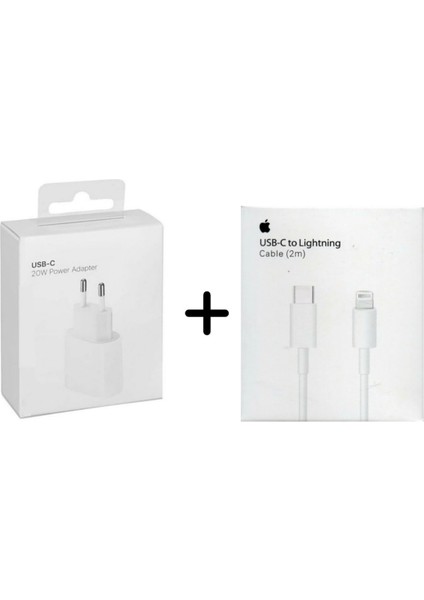iPhone 20W Adaptör ve 2 Metre Type-C Kablo -- Iphone 20W Adaptör ve 2 Metre Type-C Kablo