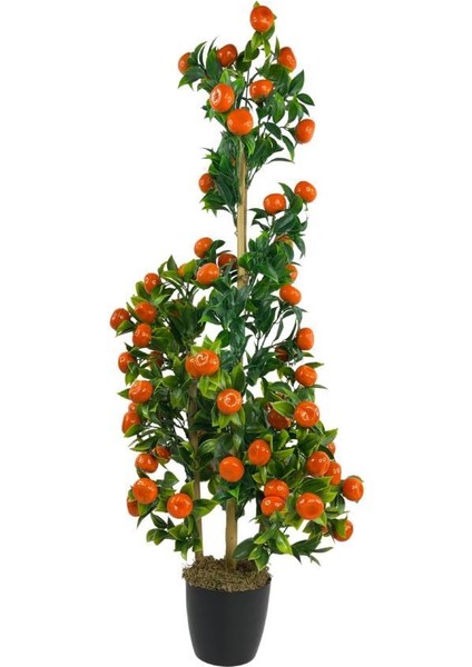 Yapay Ağaç Mandalina Ağacı 80CM 3boy Bambuda Akrilik Siyah Saksılı fiyatları