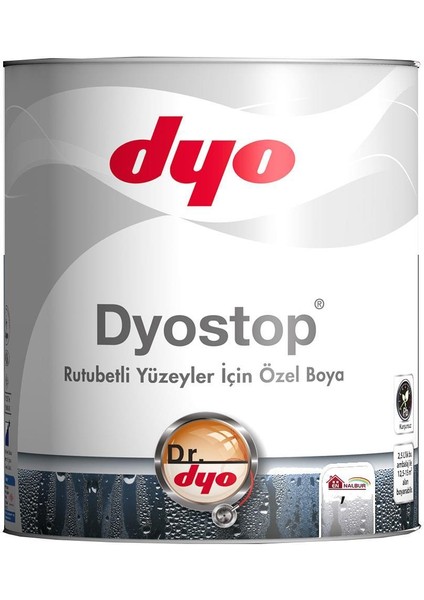 Dyo Dyostop Rutubet ve Nem Boyası 2,5 Litre