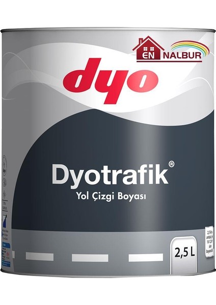 Dyo Trafik Yol Çizgi Boyası 2,5 Litre Beyaz