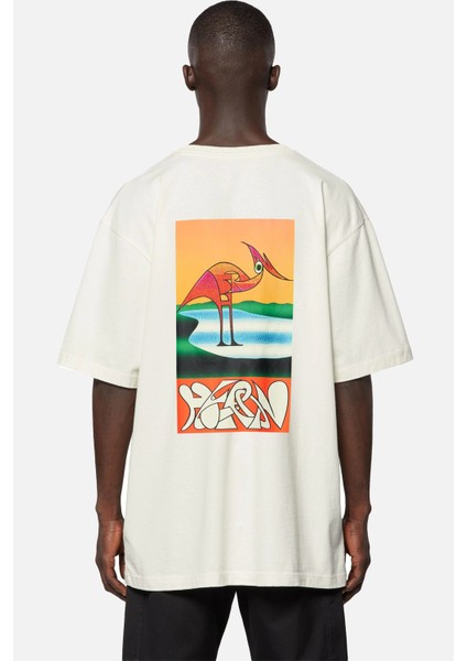 Oversızed Tee Os Heron Abstract 003