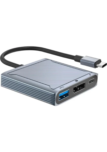 Dp-01 Type-C To Displayport Multifunction 8k 60Hz Çevirici Dönüüştürücü Aktarıcı Adaptör