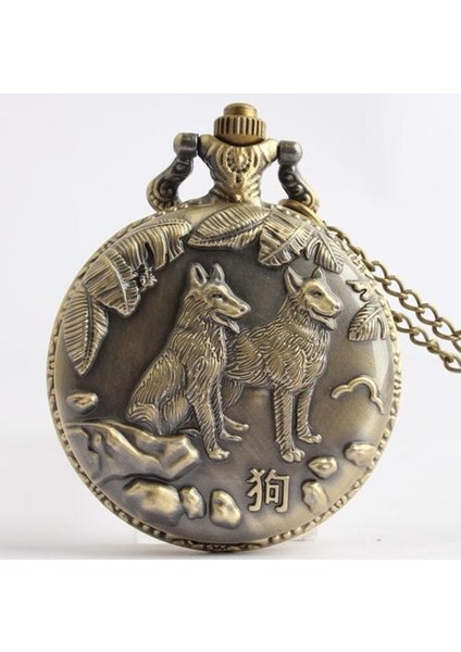 Bronz Köpek Kuvars Saat (Yurt Dışından) fırsatları