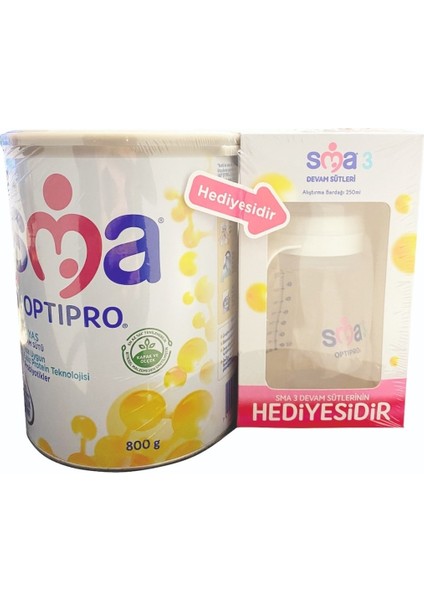 Optıpro 1 - 3 Yaş 800GR Devam Sütü 3 No Biberon