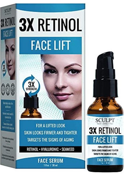 3x Retinol Face Lift Yüz Serumu 30ML