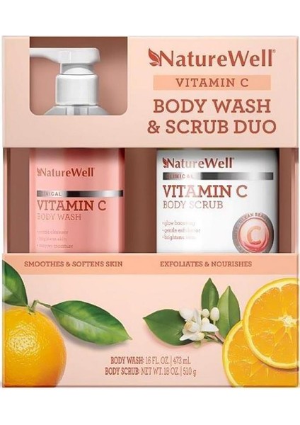 Naturewell Vitamin C Vücut Peelingi ve Şampuanı