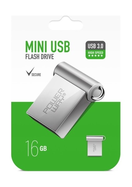 16 GB USB 3.0 Metal Mini USB Flash Bellek