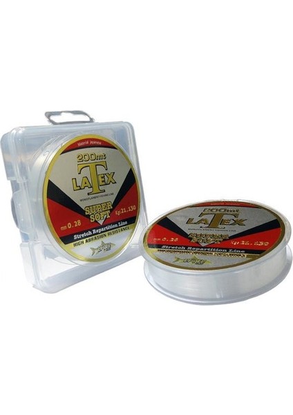 Latex 200MT. Monofilament Misina - 0.28MM